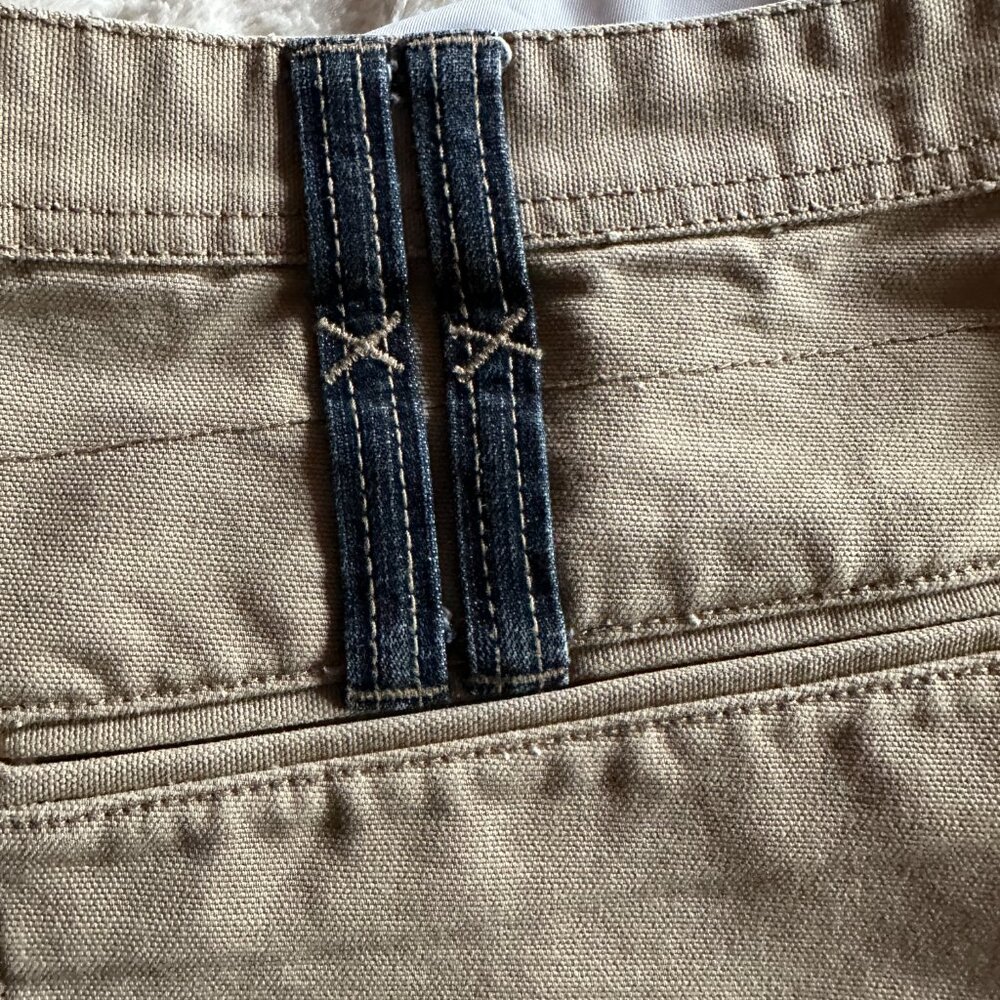 Rocawear Vintage 90s Y2K Khaki 100% Cotton Canvas Shorts Men's Size 42' x 15" - Picture 7 of 16